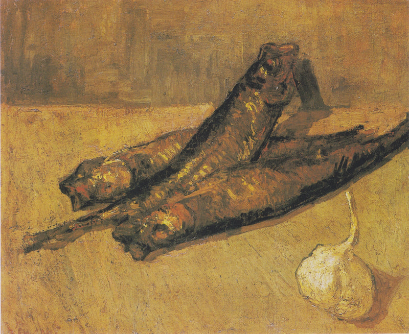 Stilleben med løk og hvitløk - Vincent van Gogh