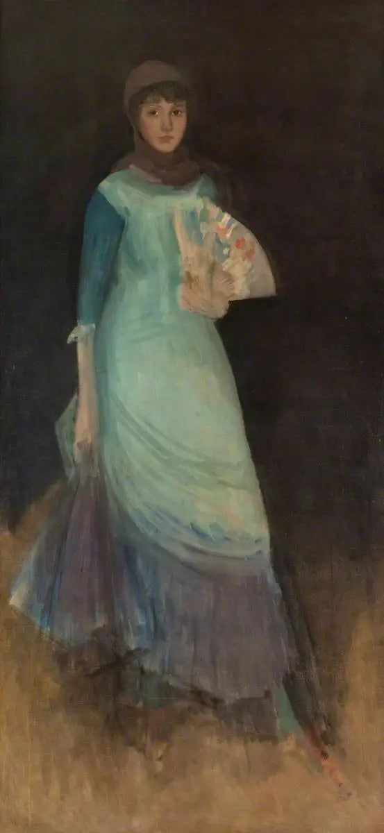 Harmoni i blått og lilla: Miss Finch - James Abbott McNeill Whistler