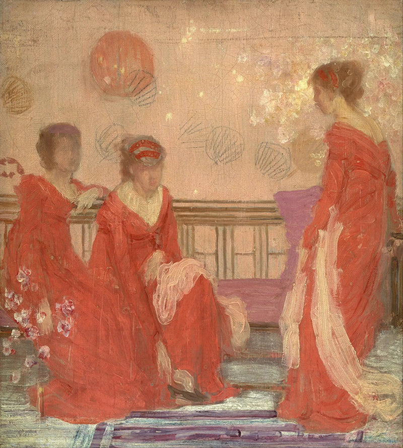 Harmoni i farge av hud og rød - James Abbott McNeill Whistler