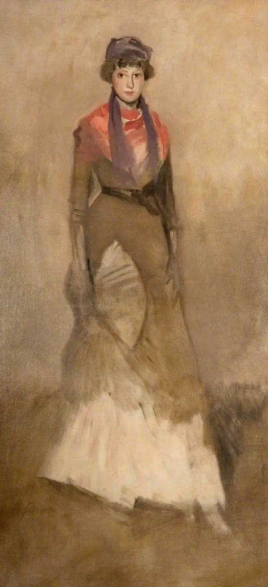 Harmoni i fargefugle og lilla: Miss Finch - James Abbott McNeill Whistler