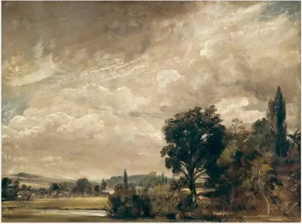 Harnham Ridge fra arkidiakons Fisher's hus, Salisbury - John Constable