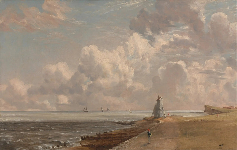 Harwich: det lave fyrtårnet og Beacon Hill - John Constable