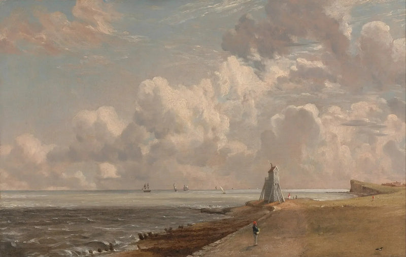 Harwich: det lave fyrtårnet og Beacon Hill - John Constable