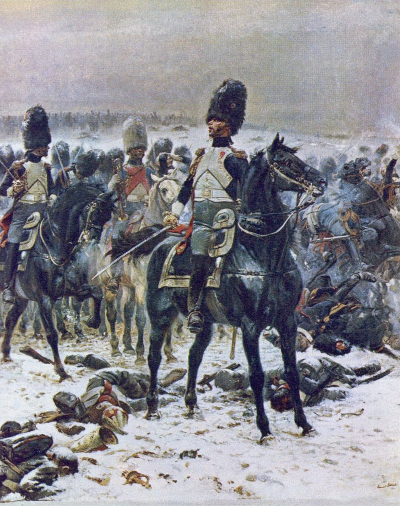 Hev hodene! Oberst Lepic ved Eylau den 8. februar 1807 - Édouard Detaille