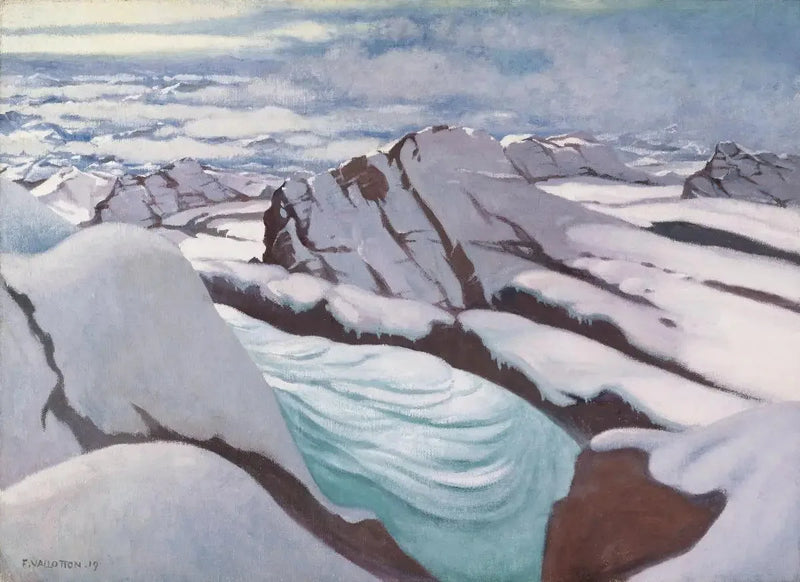 Hautes Alpes, isbreer og snødekte fjelltopper - Félix Vallotton

Source:
Hautes Alpes, glaciers et pics neigeux - Félix Vallotton
