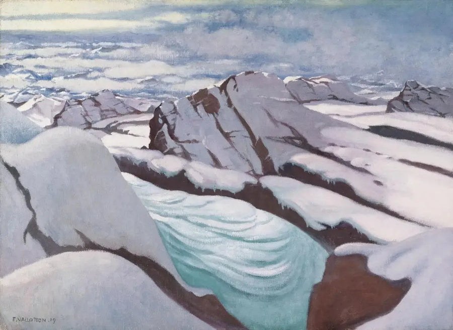Hautes Alpes, isbreer og snødekte fjelltopper - Félix Vallotton

Source:
Hautes Alpes, glaciers et pics neigeux - Félix Vallotton