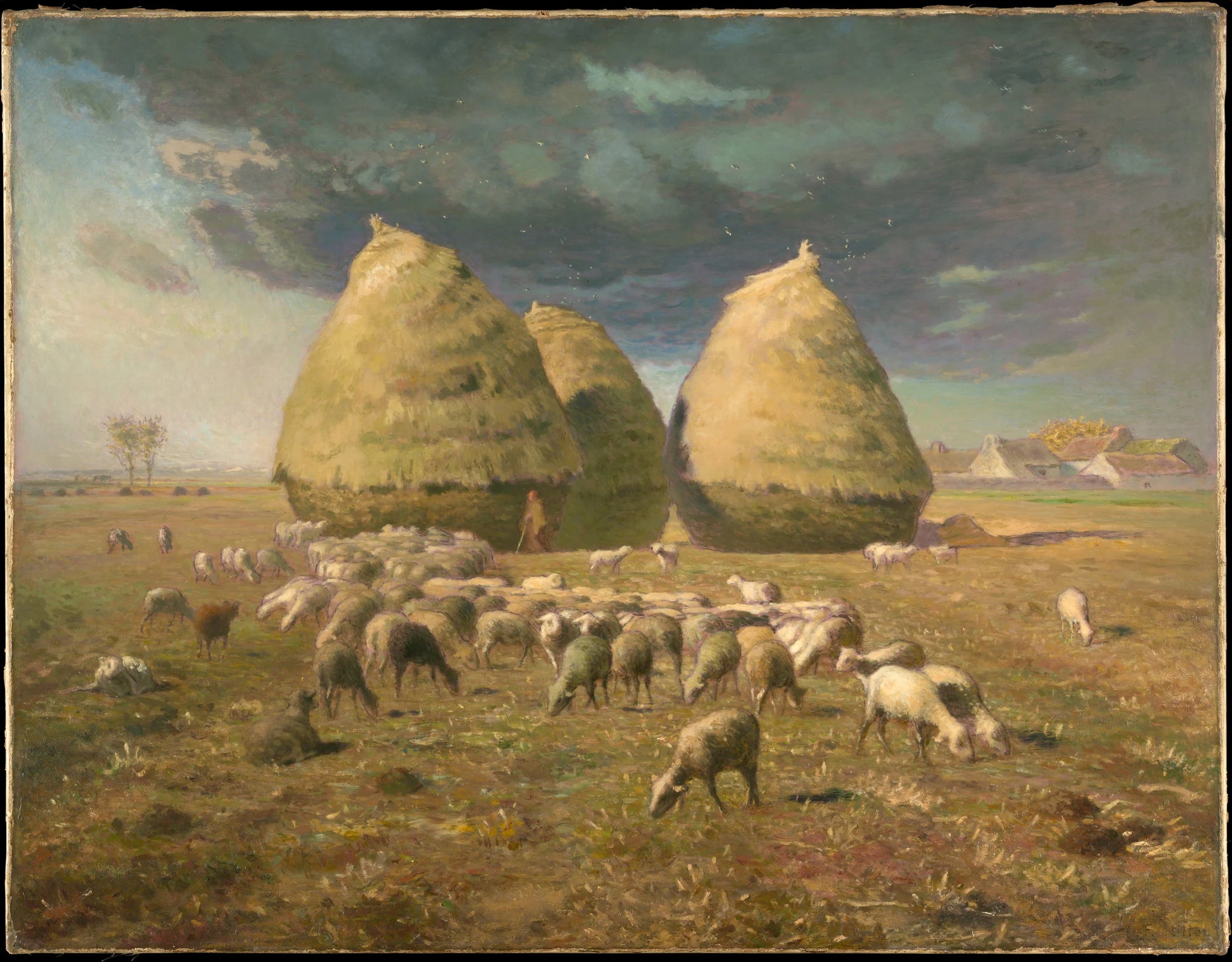 Haystacks: Autumn - Jean-François Millet
