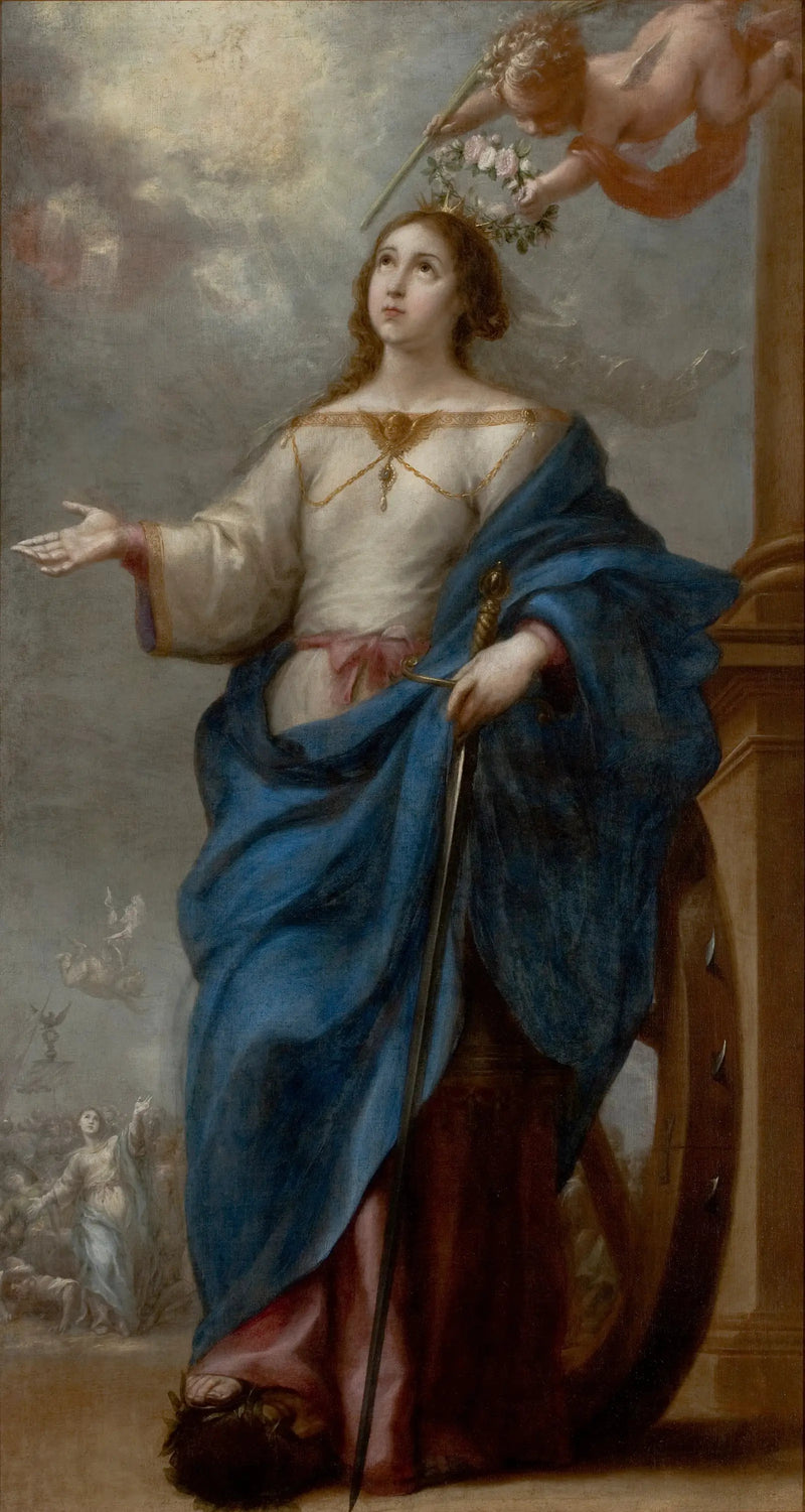 Helgen Katarina av Alexandria - Bartolomé Esteban Murillo

Source:
Heilige Katharina von Alexandrien - Bartolomé Esteban Murillo