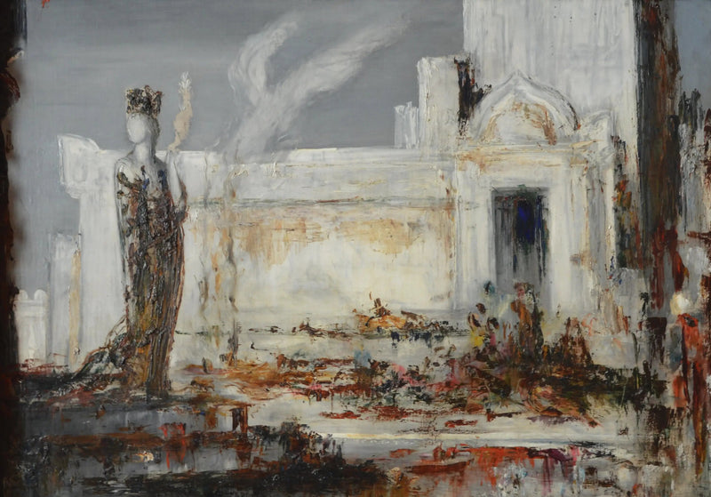 Hélène ved Scée-døren - Gustave Moreau
