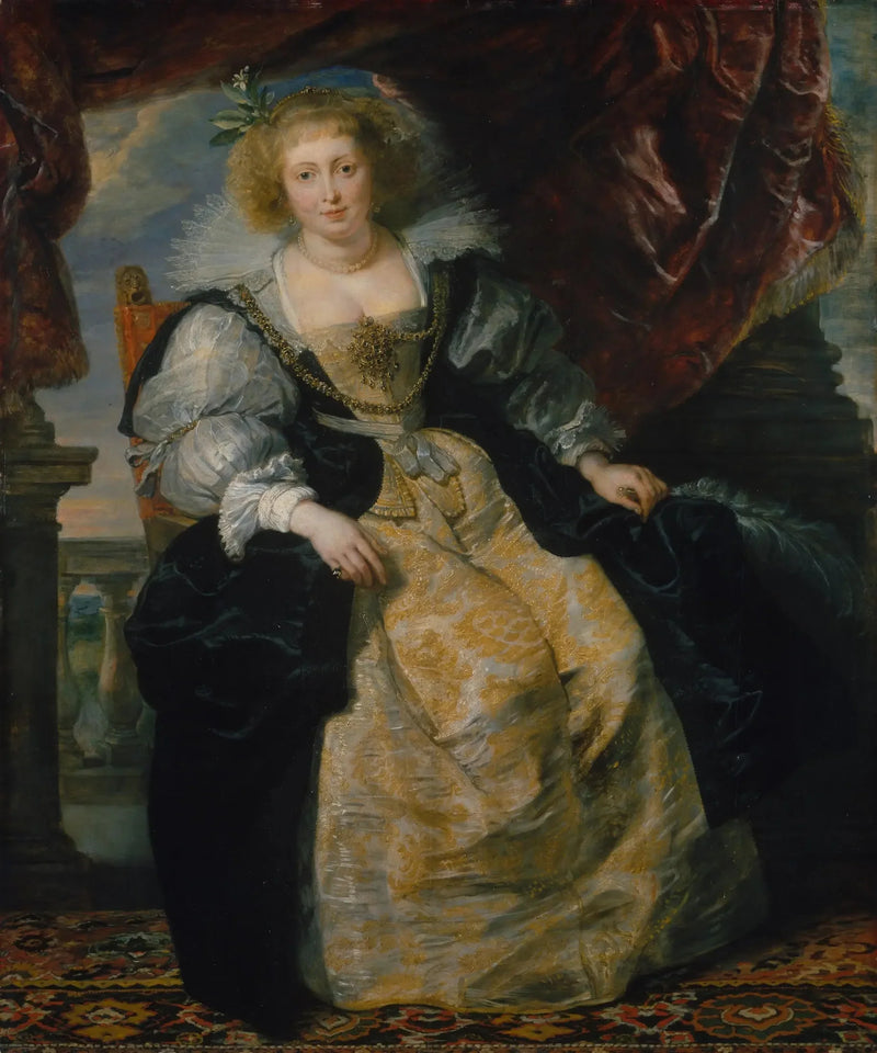 Hélène Fourment i brudekjolen hennes - Peter Paul Rubens
