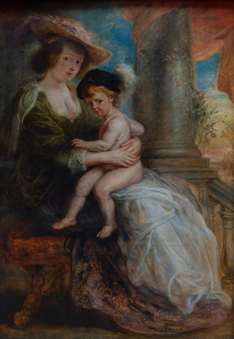 Hélène Fourment og hennes sønn Frans - Peter Paul Rubens