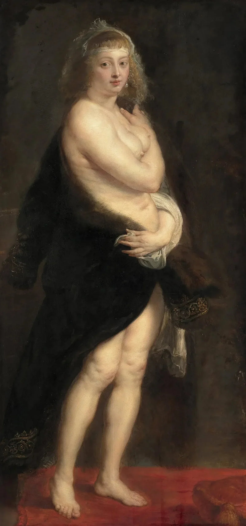 Hélène Fourment som kommer ut av badet - Peter Paul Rubens
