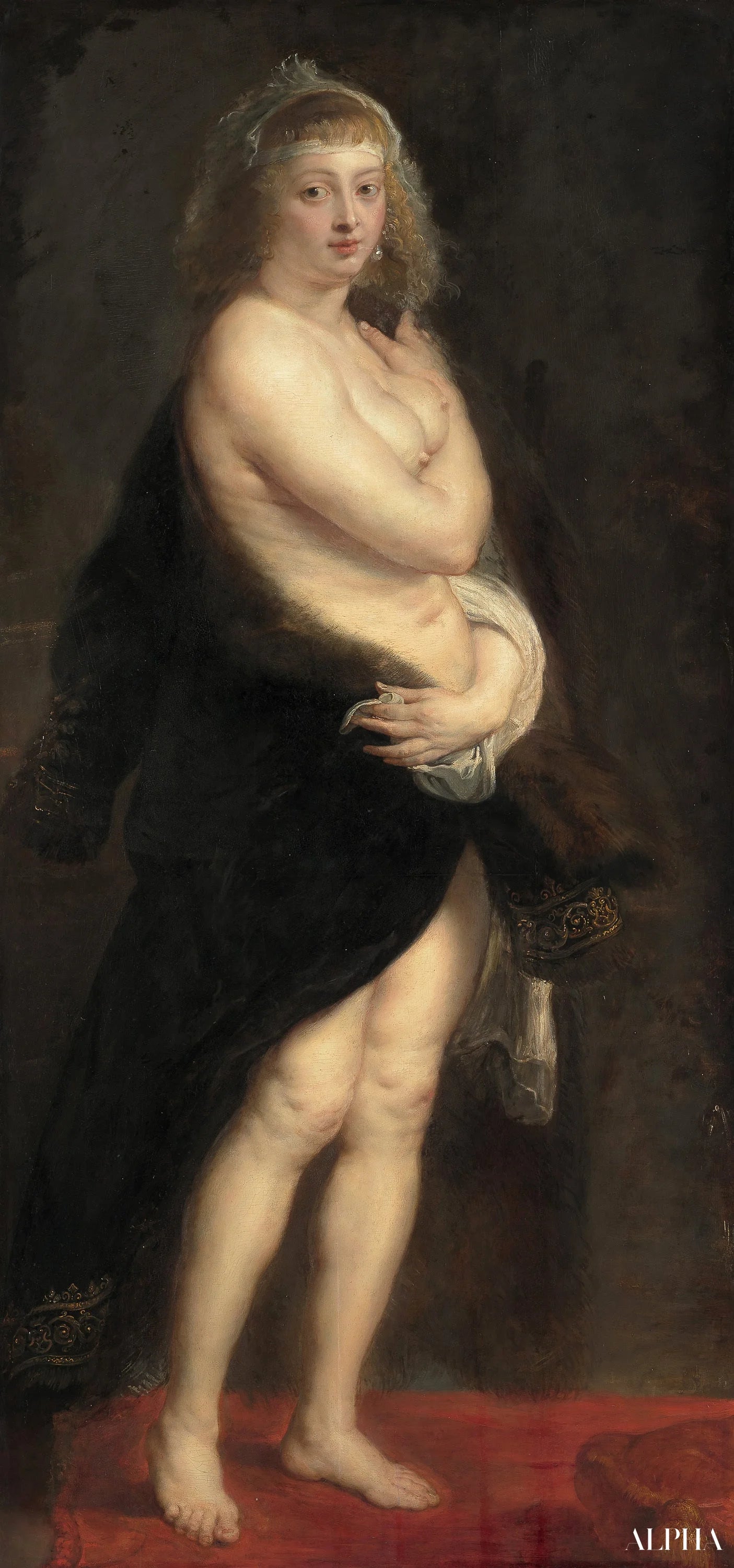 Hélène Fourment sortant du bain - Peter Paul Rubens - Reproductions de tableaux et peintures haut de gamme