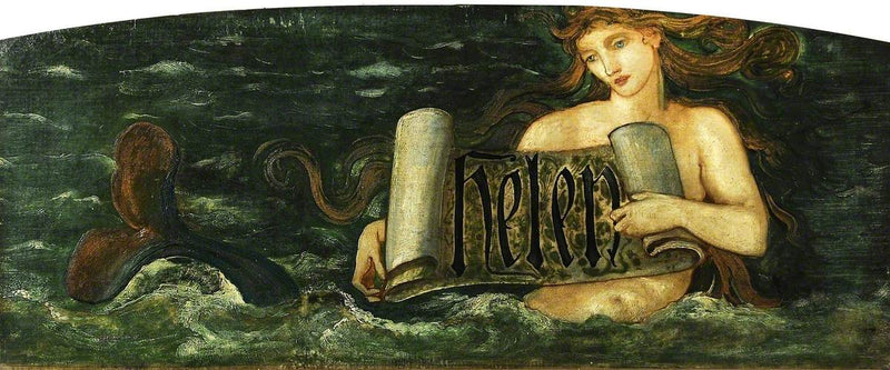 Hélène, en havfrue - Edward Burne-Jones