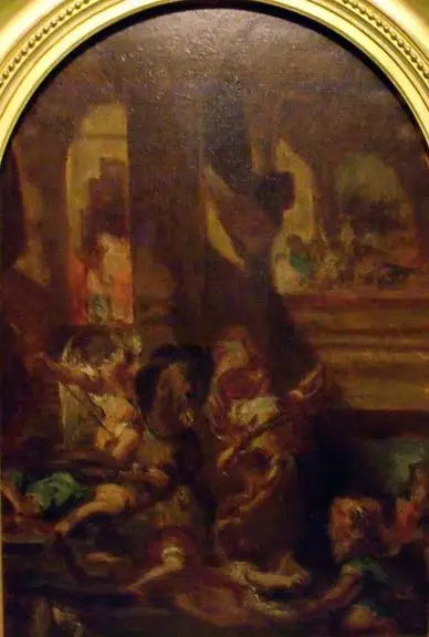Héliodore chassé du temple - Eugène Delacroix image 1 reproduction réalisée par Alpha Reproduction
