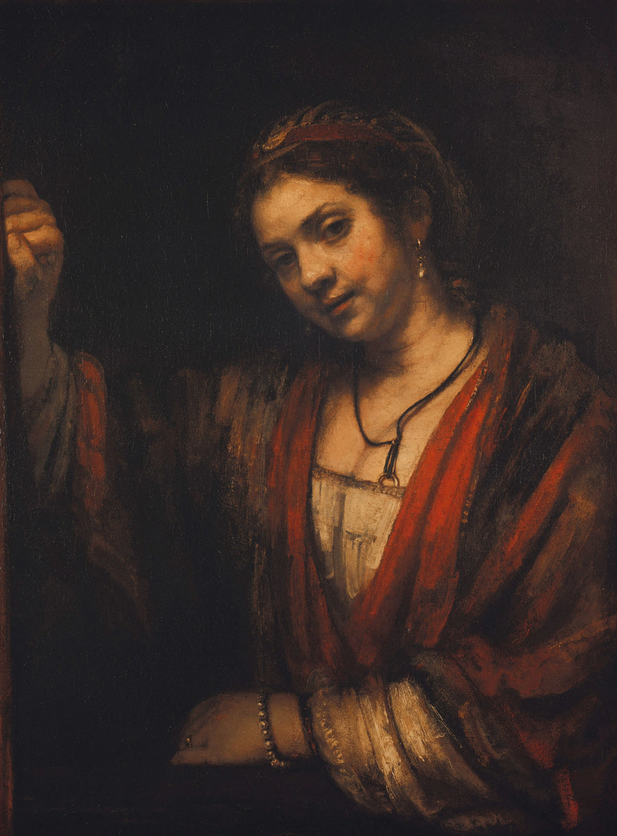 Hendrickje Stoffels i en dør - Rembrandt