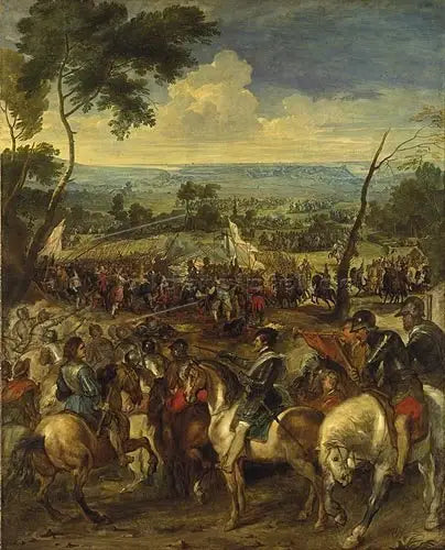Henri IV ved slaget ved Arques - Peter Paul Rubens