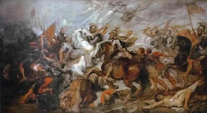 Henri IV ved slaget ved Ivry, 14. mars 1590 - Peter Paul Rubens