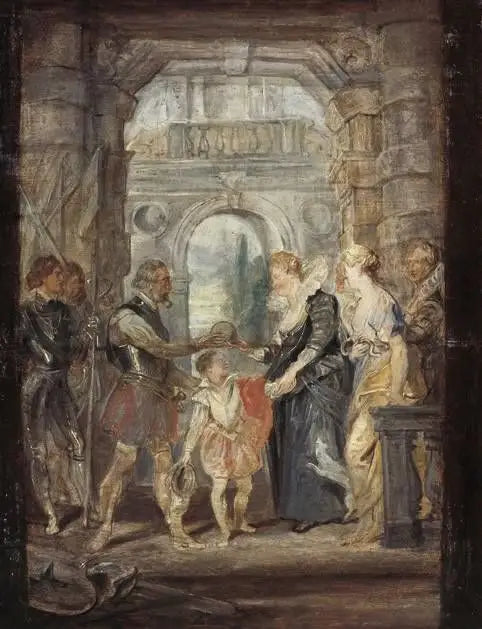 Henri IV gir regentskapet til Marie de Médicis - Peter Paul Rubens