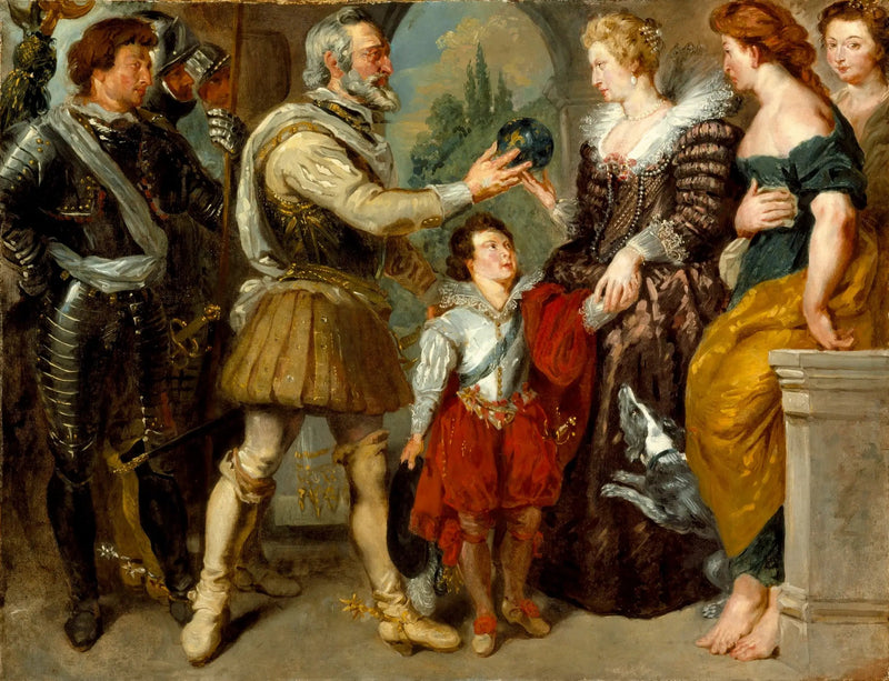 Henrik IV overgir regentskapet til Marie de Médicis - Eugène Delacroix