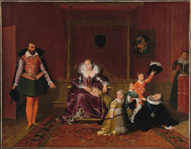 Henrik IV mottar ambassadøren fra Spania - Jean-Auguste-Dominique Ingres