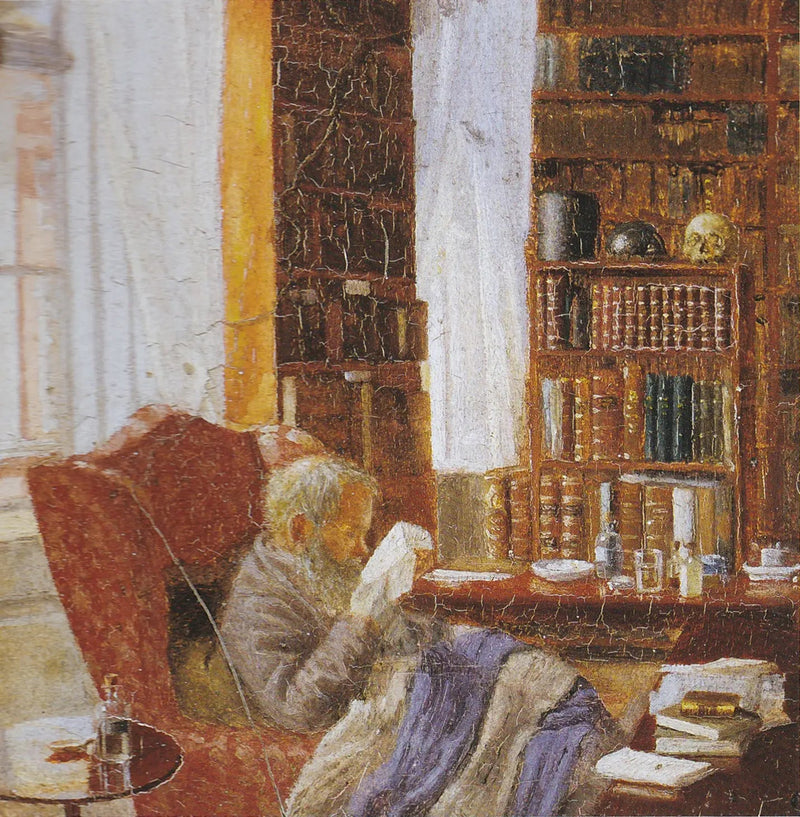 Henrik Nikolaj Krøyer på sitt kontor. - Peder Severin Krøyer