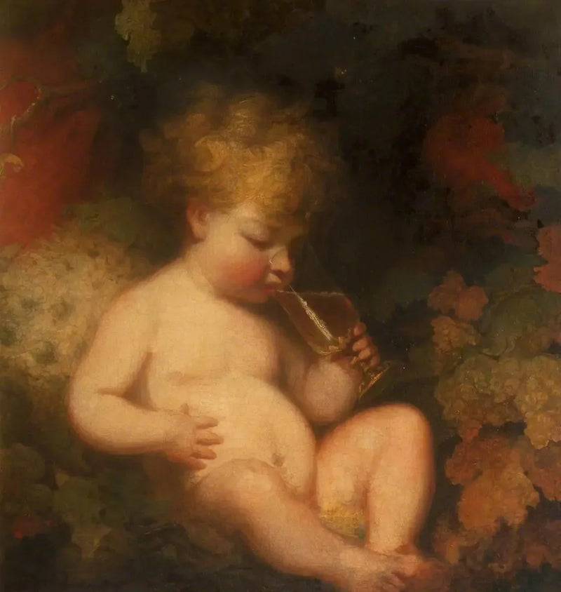 Henry George Herbert, senere 2. greve av Carnarvon (1772-1833) i rollen som barn Bacchus - Joshua Reynolds