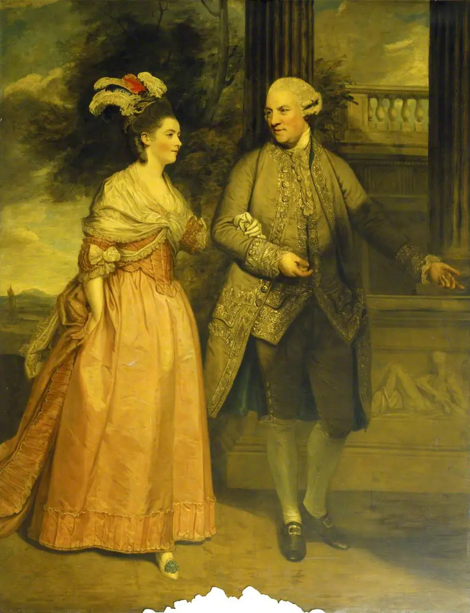 Henry Loftus, 1er comte d'Ely (1709-1783) et son épouse Frances Monroe, comtesse d'Ely (décédée en 1821) - Joshua Reynolds image 1 reproduction de peinture à l’huile