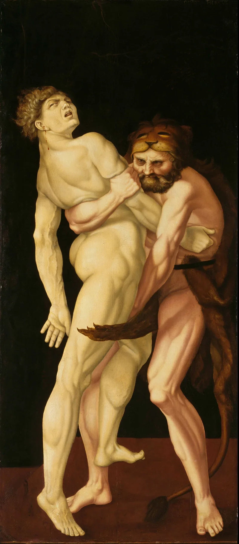 Herkules og Antaeus - Hans Baldung Grien