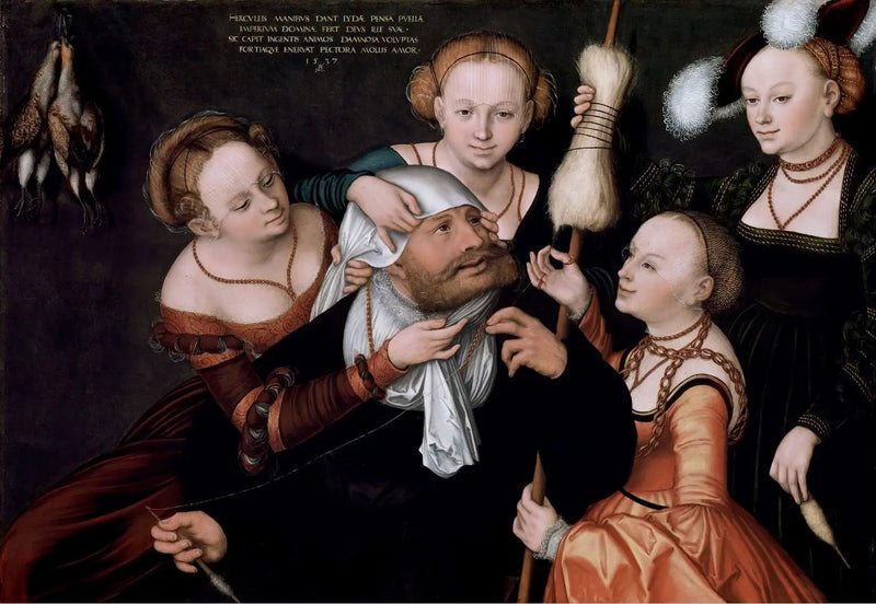 Herkules og Omfale - Lucas Cranach den eldre