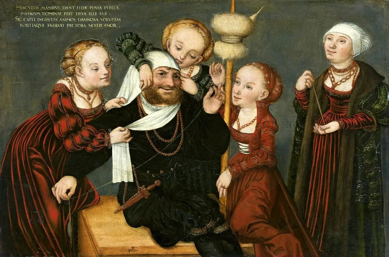 Herkules og Omfale - Lucas Cranach den eldre