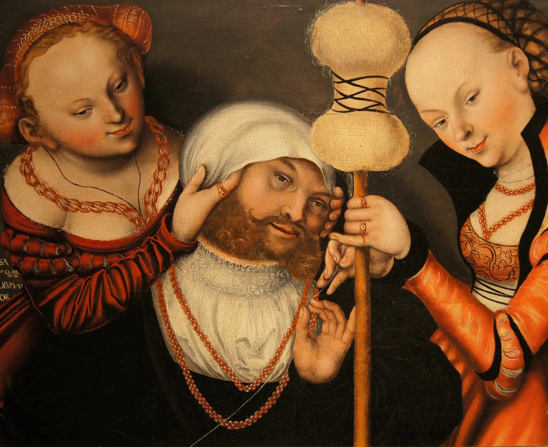 Herkules og Omfale - Lucas Cranach den eldre