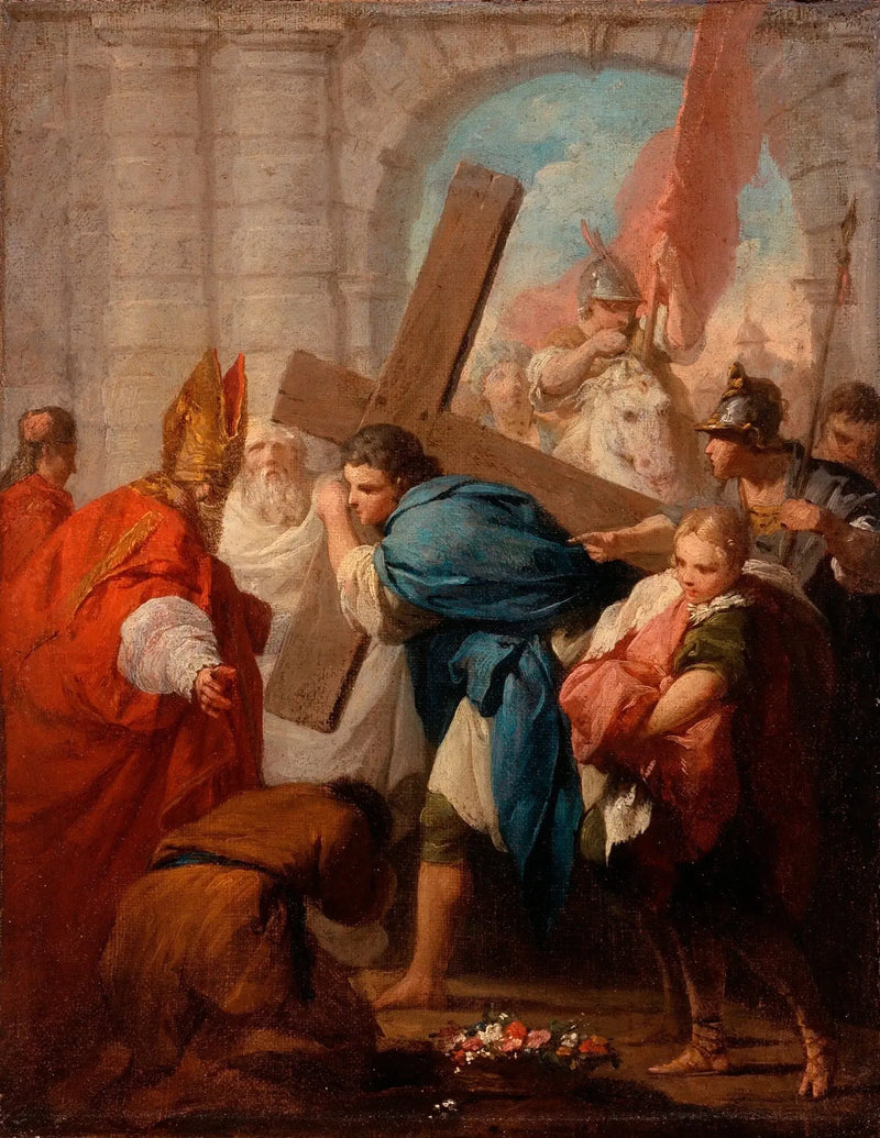 Héraklius bærer korset - Pierre Subleyras
