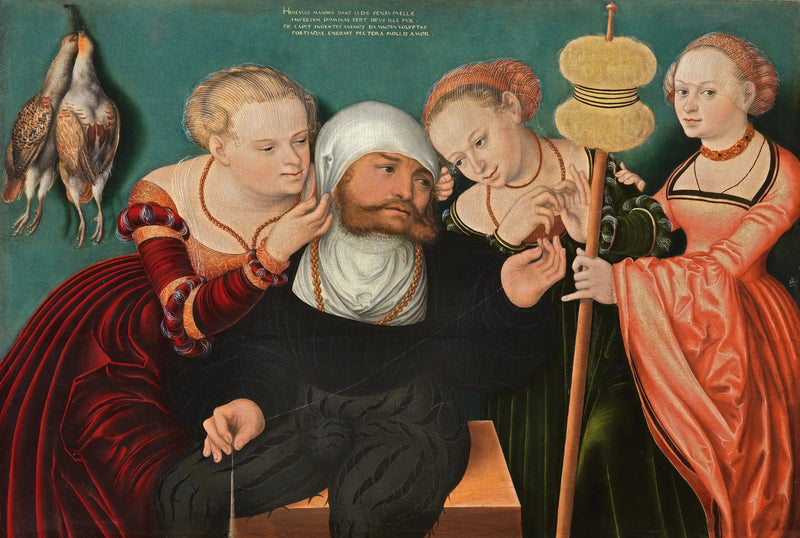 Herkules ved Omfales hoff - Lucas Cranach den eldre