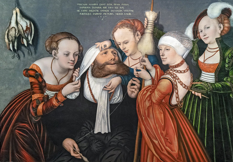 Herkules ved Omfales hoff - Lucas Cranach den eldre