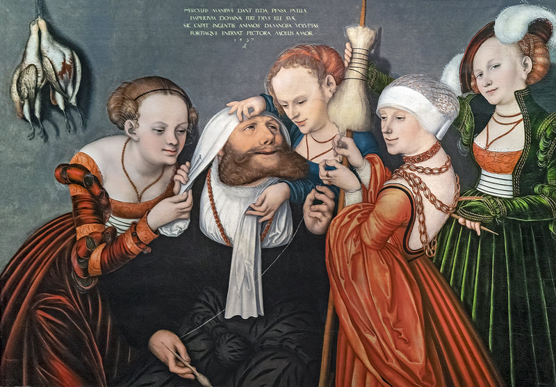 Herkules ved Omfales hoff - Lucas Cranach den eldre