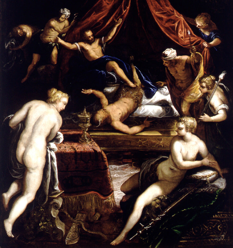Herkules som jager Faunen - Jacopo Tintoretto