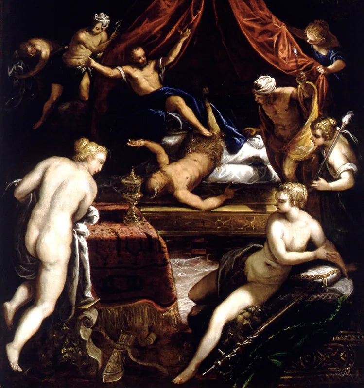 Herkules som jager Faunen - Jacopo Tintoretto