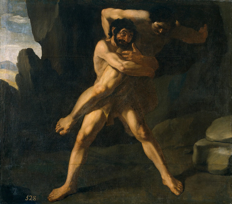 Herkules kjemper mot Antaeus - Francisco de Zurbarán