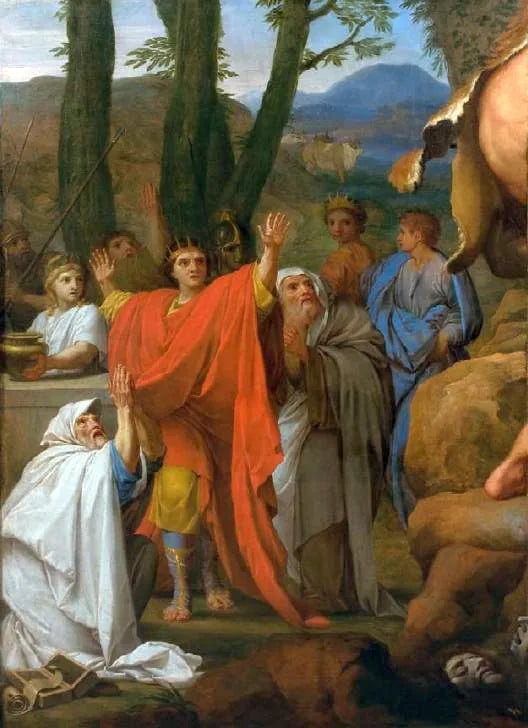 Herkules kjemper mot Cacus - Eustache Le Sueur
