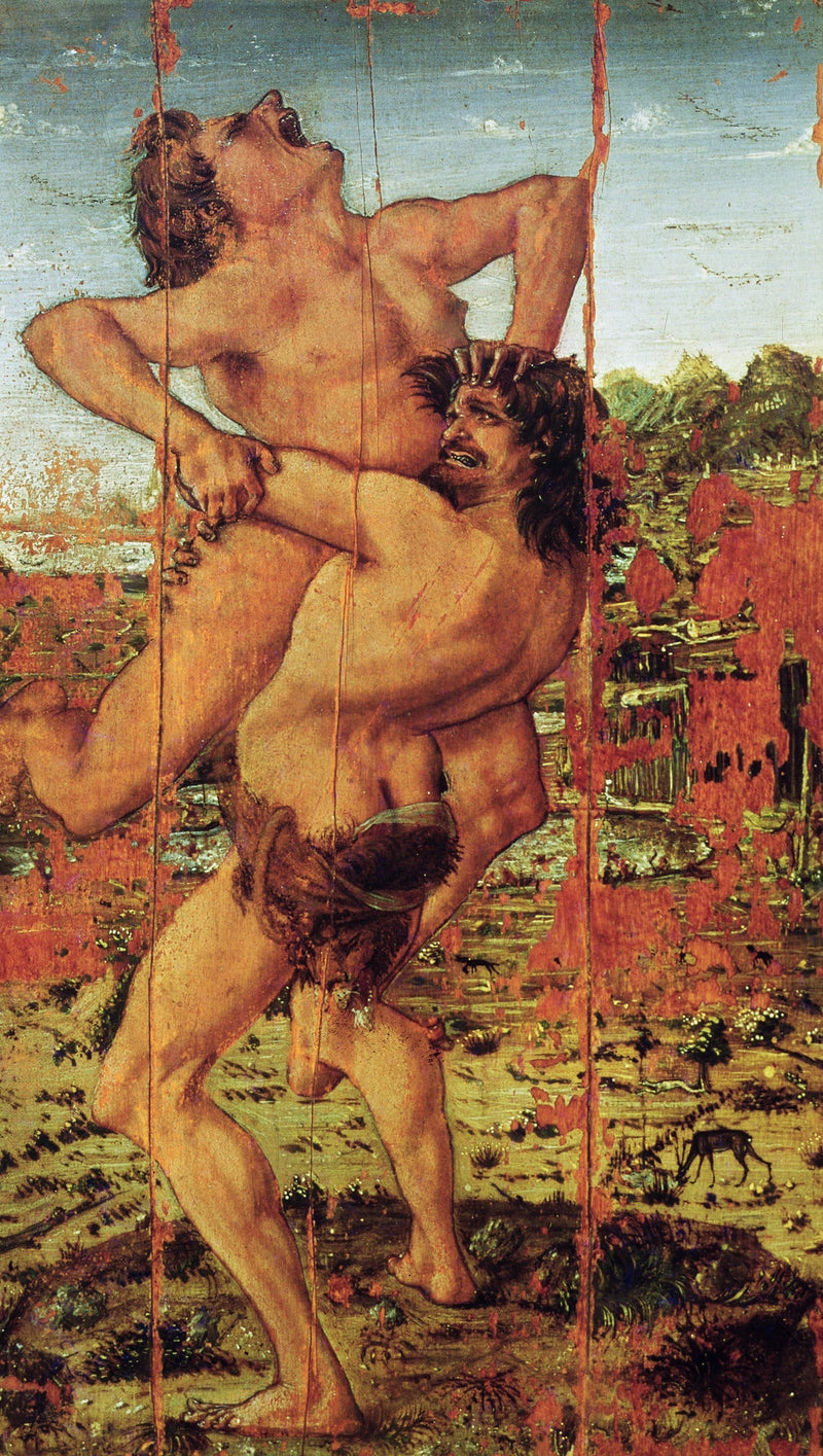 Herkules og Antaeus - Cosimo Tura