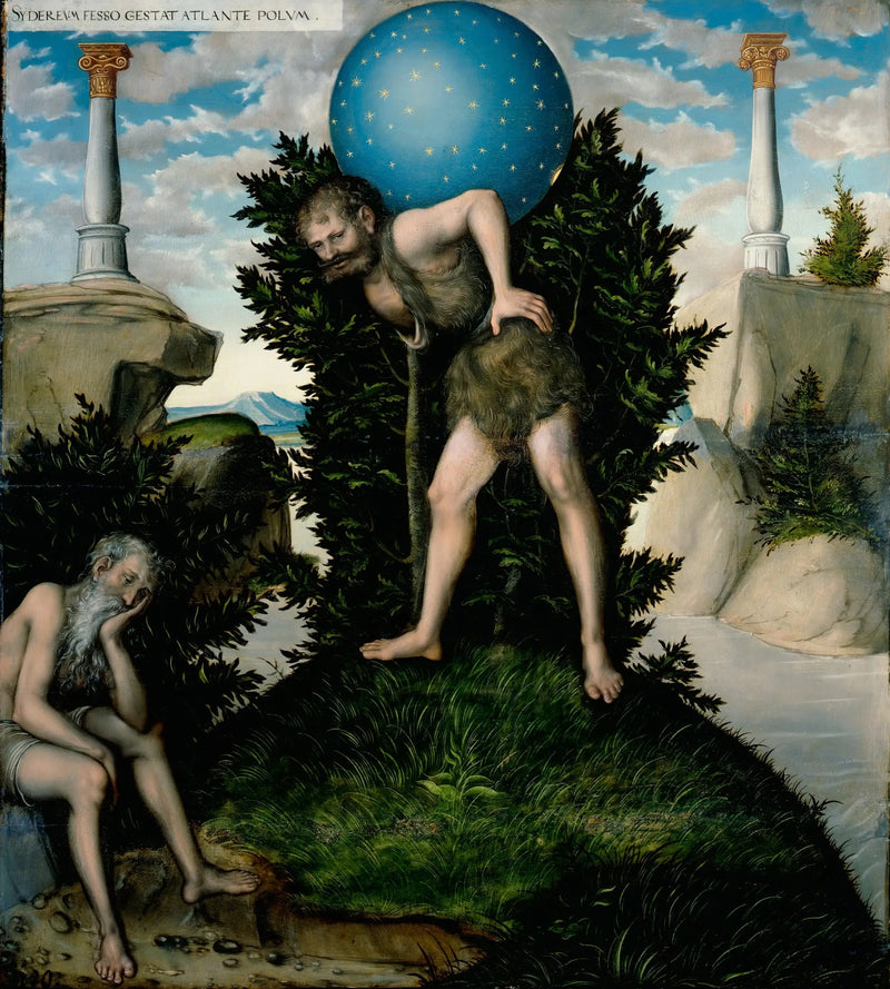 Herkules og Atlas - Lucas Cranach den eldre