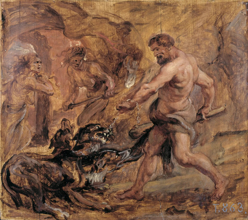 Hercules og Kerberos - Peter Paul Rubens