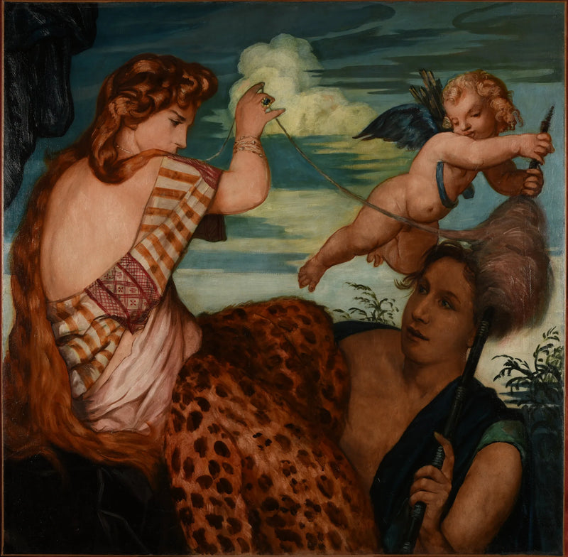 Herkules og Omfale - Émile Bernard