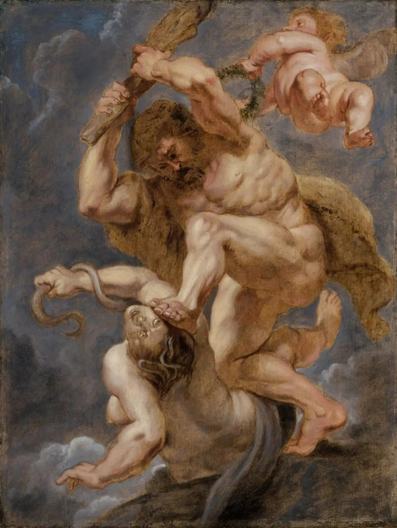 Hercules, heroisk dyder som overvinner uenighet - Peter Paul Rubens
