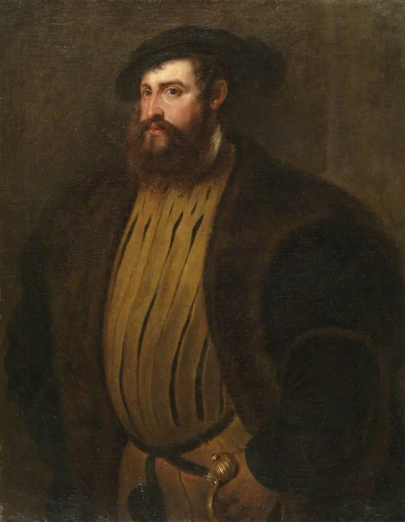 Hernan Cortez (?) (etter Titian) - Peter Paul Rubens