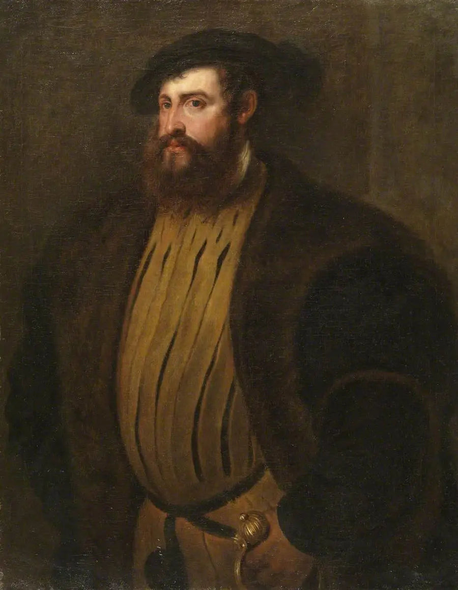 Hernan Cortez (?) (etter Titian) - Peter Paul Rubens