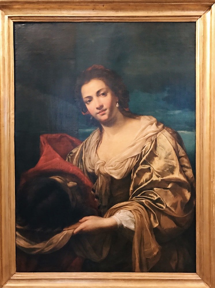 Hérodiade og hodet til Johannes Døperen - Simon Vouet