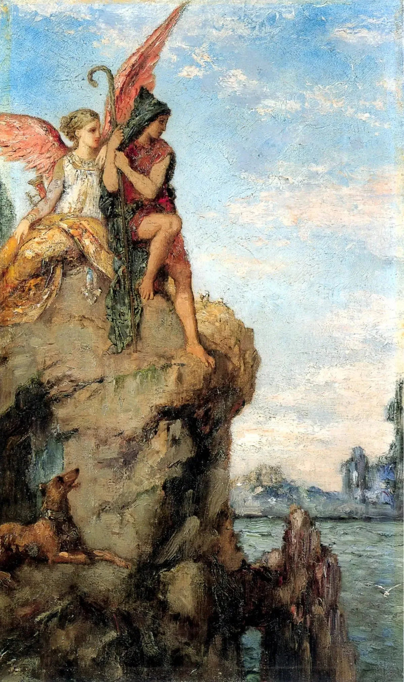 Hesiod og Museren - Gustave Moreau