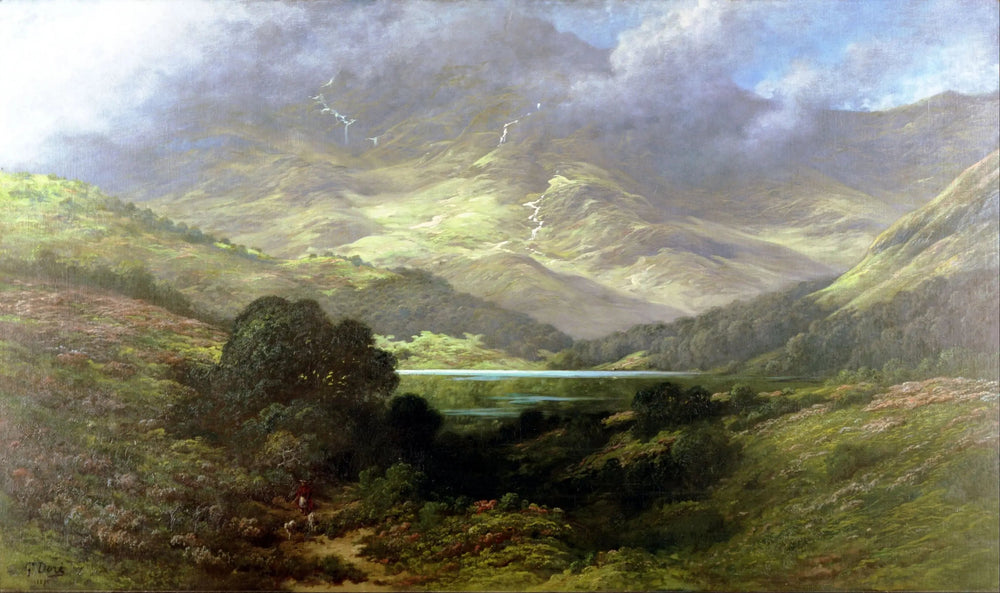 Highlands écossaises - Gustave Doré image 1 tableau peint à l’huile sur toile